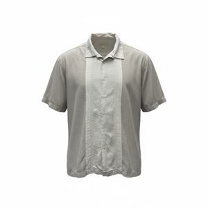 Joseph & Feiss Silk Shirt Mens XL Short Sleeve Button Up Camp Casual